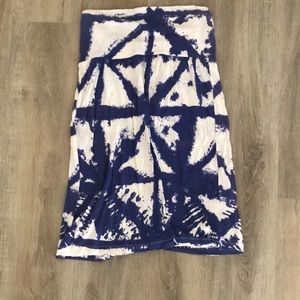 Billabong tie dye strapless dress